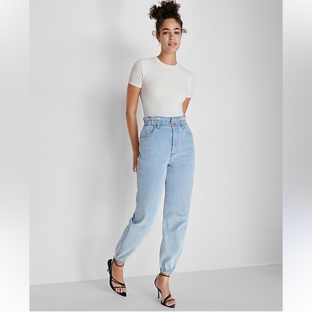 Express Light Blue High Rise Women Jeans